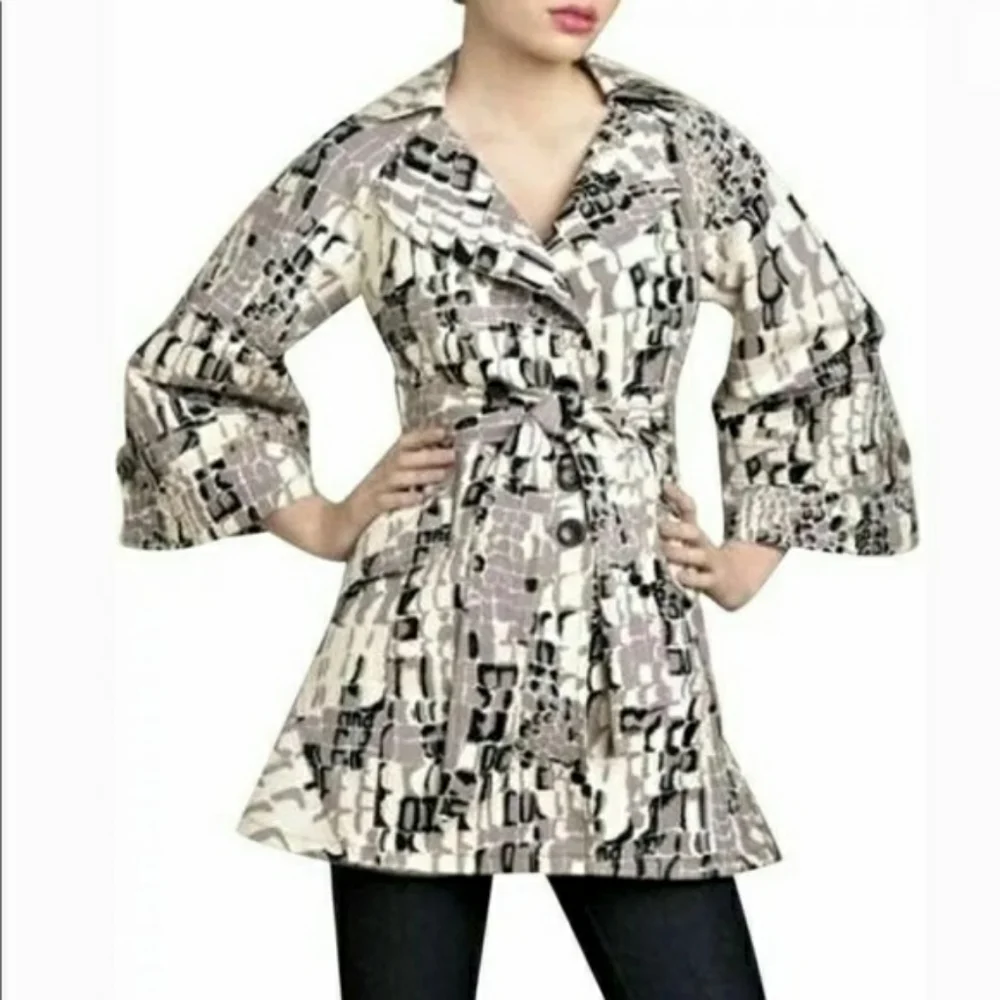 Nanette Lepore 'Racy Croc' Trench Coat